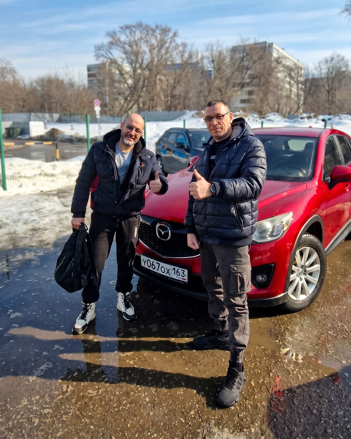 Передача автомобиля клиенту после перегона в другой город